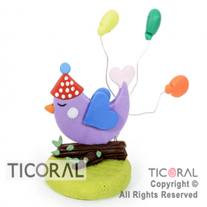 ADORNO PAJARITO BEBE A.PORC x 1